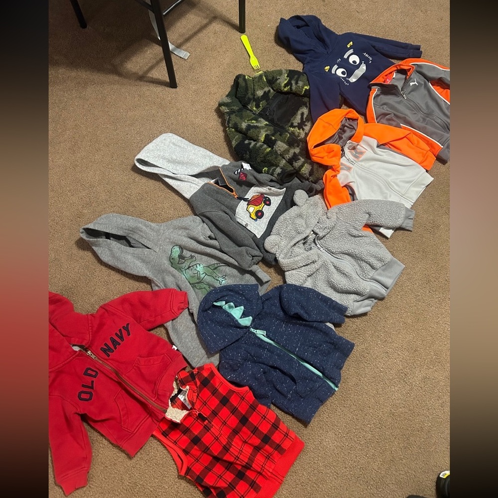 18 month Boys Hoodie Lot